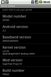   Android 2.2  LG GT540